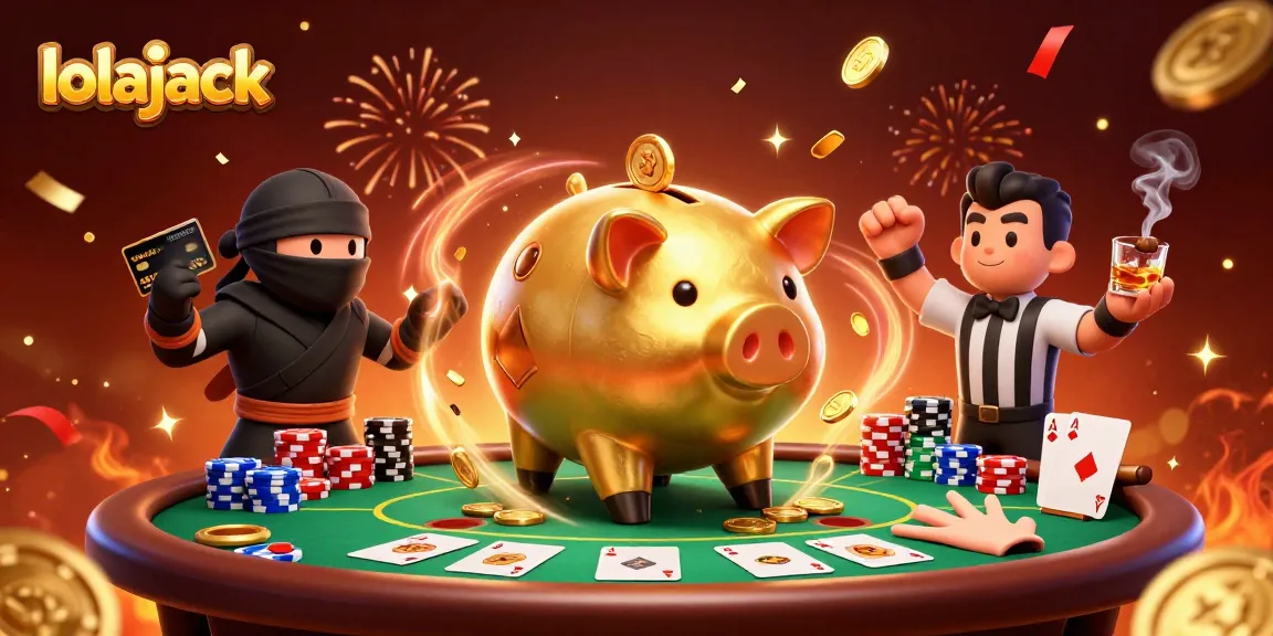 Experience thrilling gameplay at lolajack with vibrant 3D characters and rich casino elements.